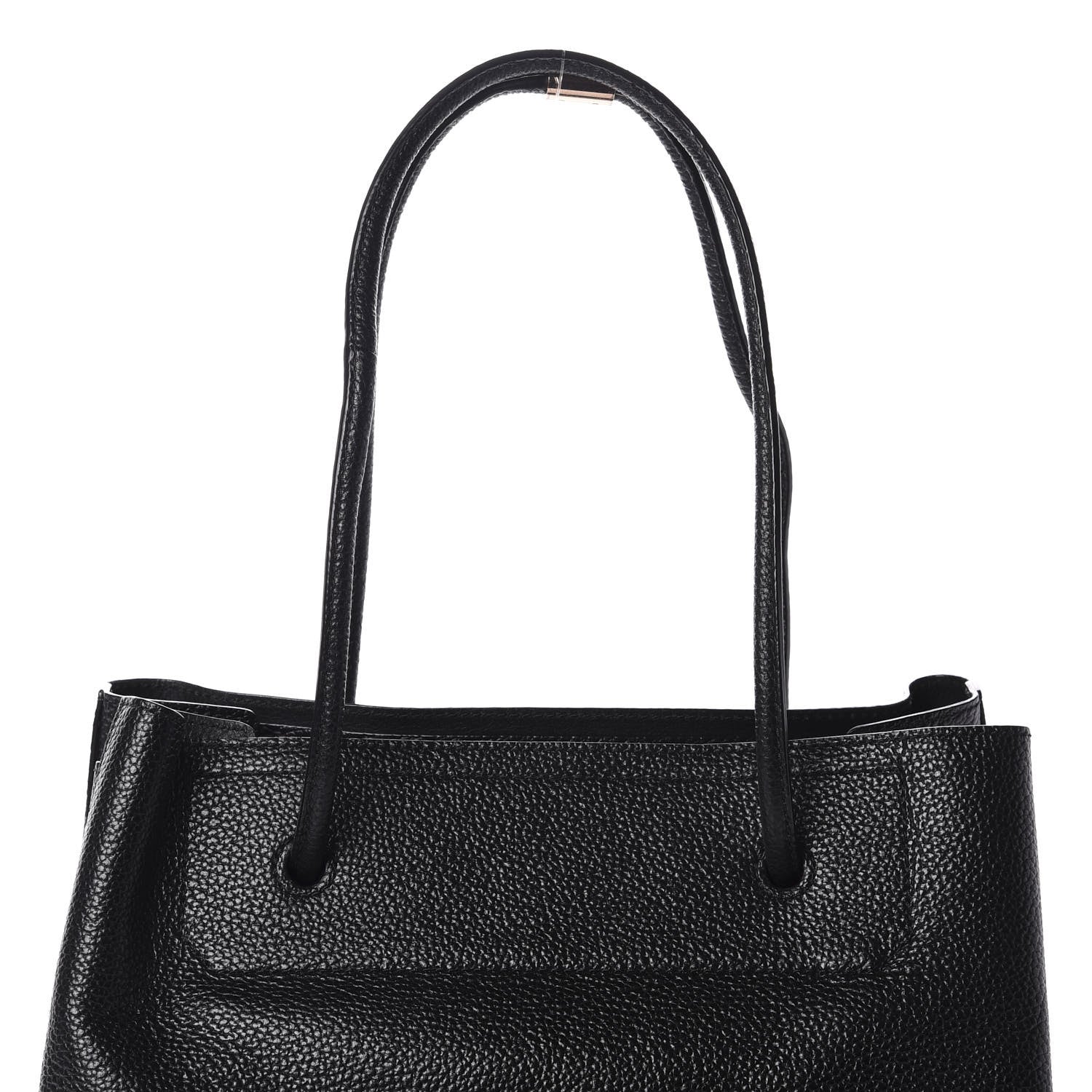 Alexander Wang Pebbled Calfskin Large Prisma Skeletal Tote Black Rose Gold Hardware 9 of 9