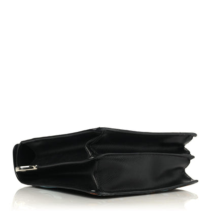 Prada Saffiano Stampata Print Shoulder Bag Black Multicolor 3 of 9