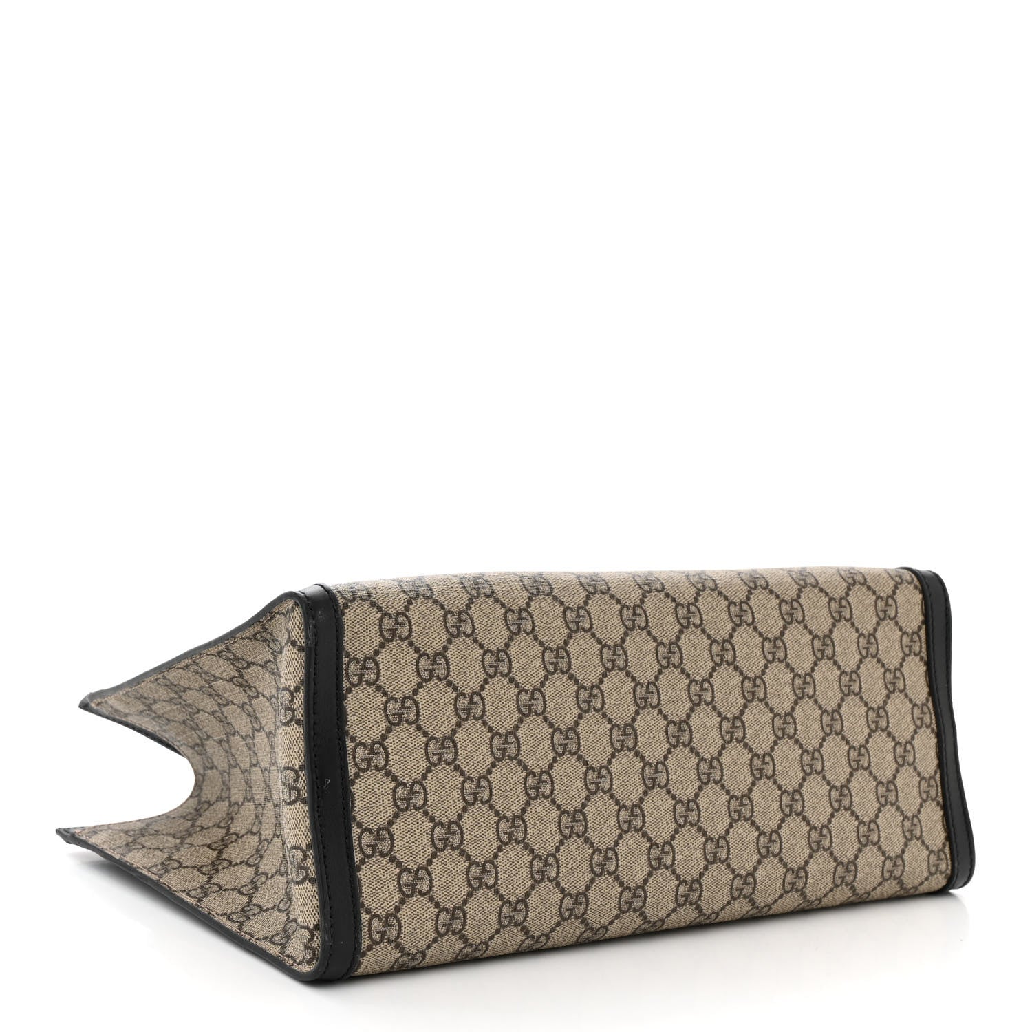 Gucci GG Supreme Monogram Medium Padlock Tote Black 4 of 11