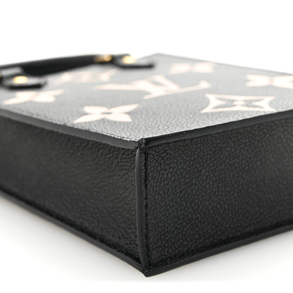 Louis Vuitton Empreinte Monogram Giant Petit Sac Plat Black Beige 8 of 9