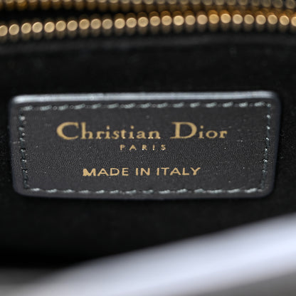 Christian Dior Metallic Grained Calfskin Cannage My ABCDior Lady Dior Gunmetal 5 of 10
