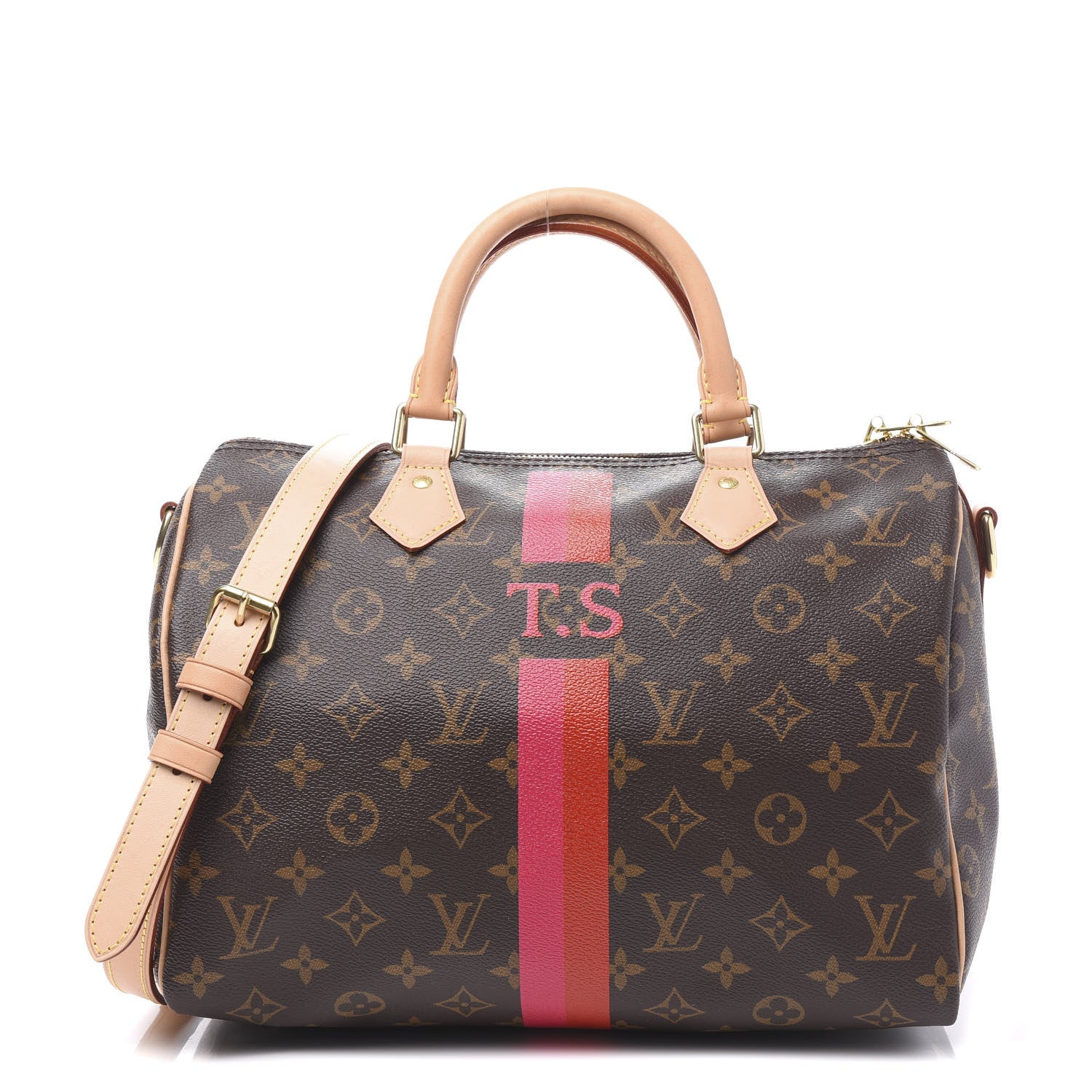 Louis Vuitton Monogram My LV Heritage Speedy Bandouliere 30 Fuchsia Rouge 1 of 11
