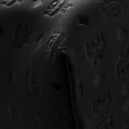 MCM Calfskin Ottomar Monogram Medium Klara Hobo Black 8 of 11