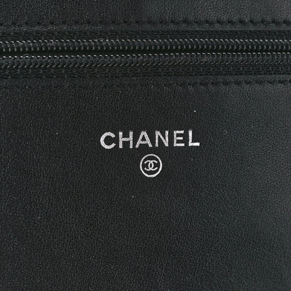 Chanel Caviar Timeless CC Wallet On Chain WOC Black 6 of 11