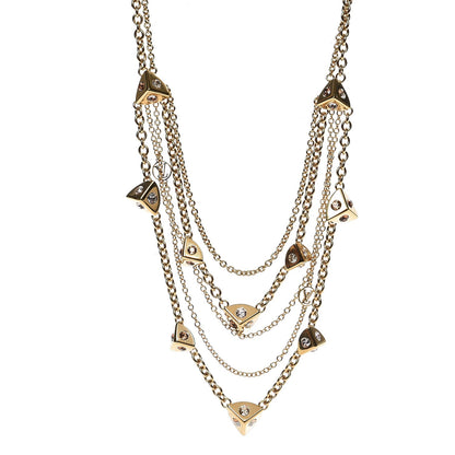 Louis Vuitton Trunkies Strass Necklace Gold 1 of 6