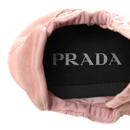 Prada Re-Nylon Suede Collapse Sneakers 40 Pink 8 of 9