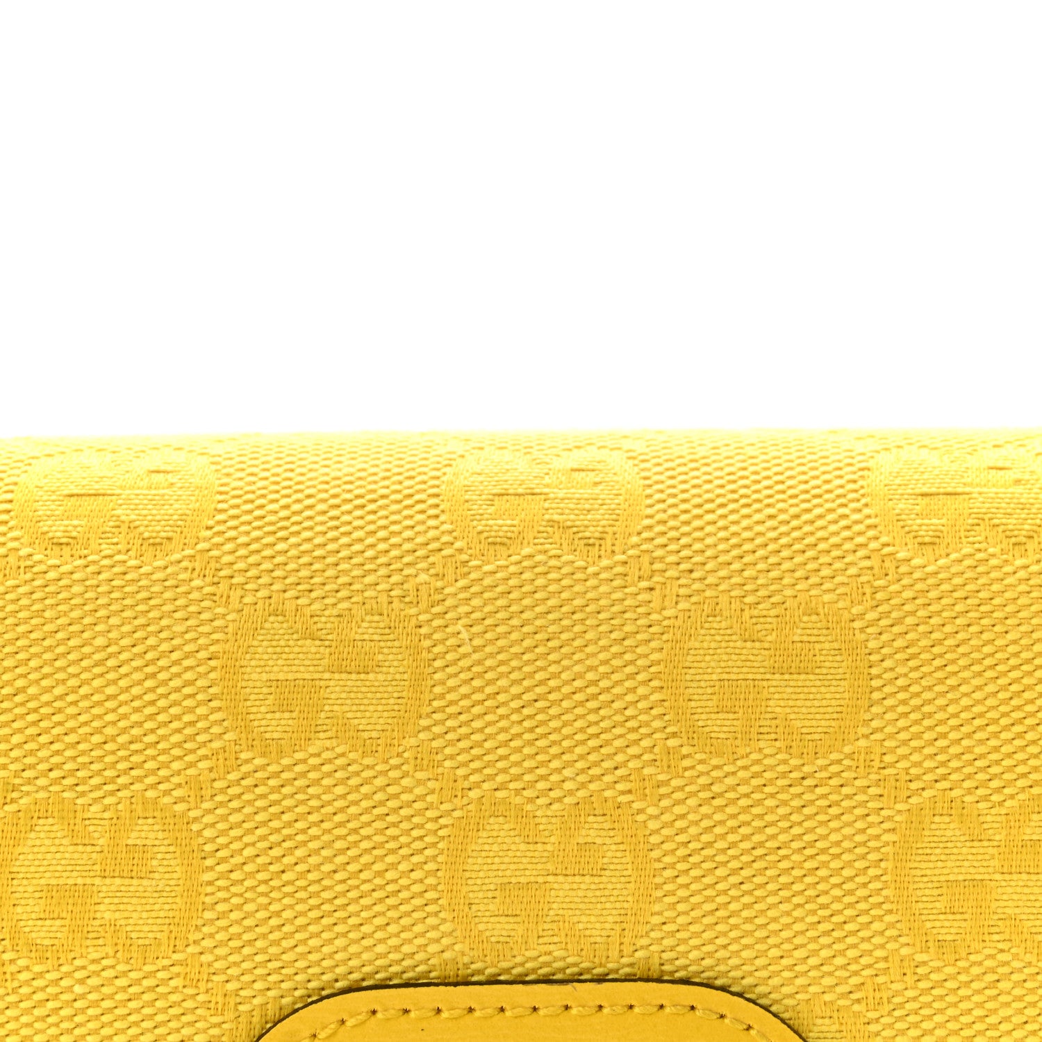 Gucci GG Monogram Scratch Lux Calfskin Mini Luce Shoulder Bag Yellow 7 of 9