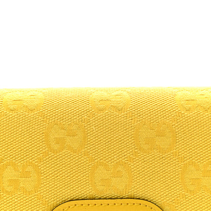 Gucci GG Monogram Scratch Lux Calfskin Mini Luce Shoulder Bag Yellow 7 of 9
