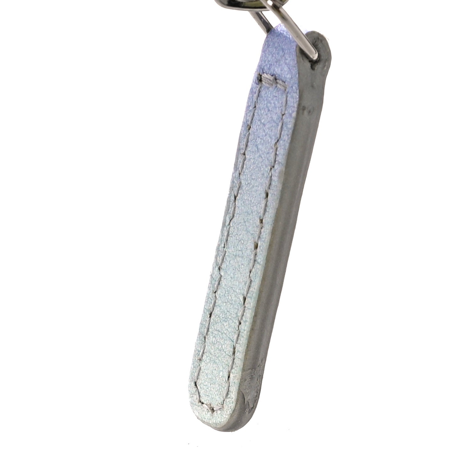 Chanel Gradient Metallic Calfskin Quilted Small Cosmetic Pouch Silver Blue Yellow Purple 11 of 11