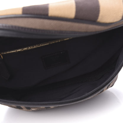 Fendi Vitello Century Maglia Pattern Mix Belt Bag Havana 5 of 9