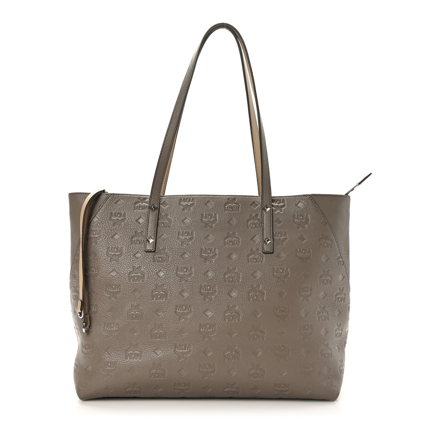 Calfskin Ottomar Monogram Medium Klara Shopper Tote Dove