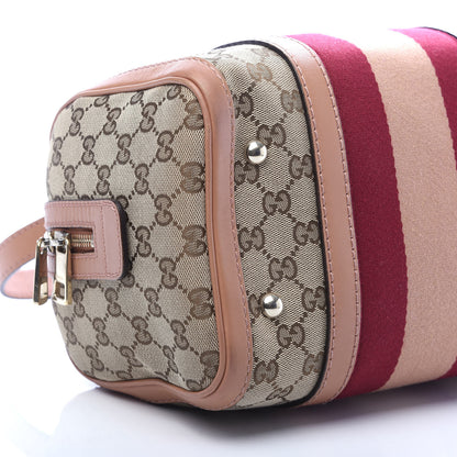 Gucci Monogram Vintage Web Small Boston Beige 9 of 10