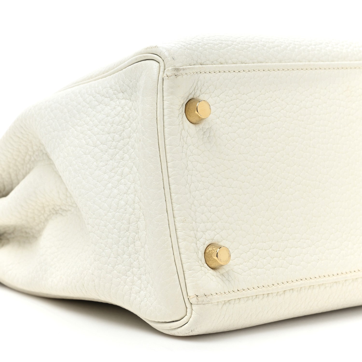 Hermes Taurillon Clemence Kelly Retourne 32 White 9 of 22