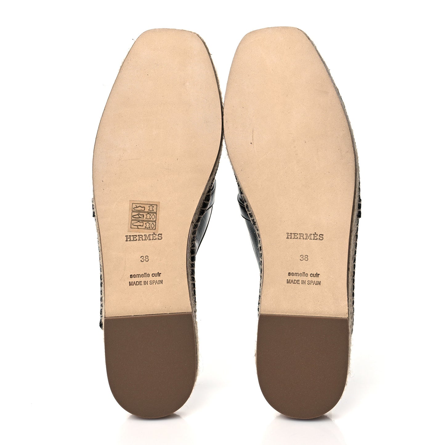 Goatskin Feria Espadrille 38 Black