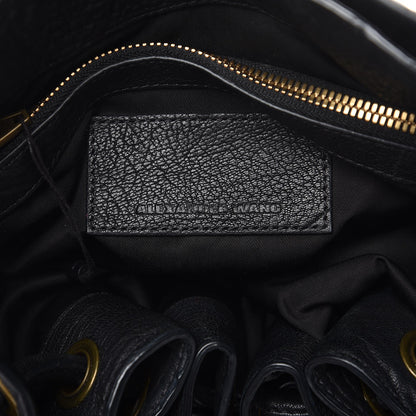 Alexander Wang Pebbled Lambskin Diego Bucket Bag Black Antique Brass Hardware 6 of 10