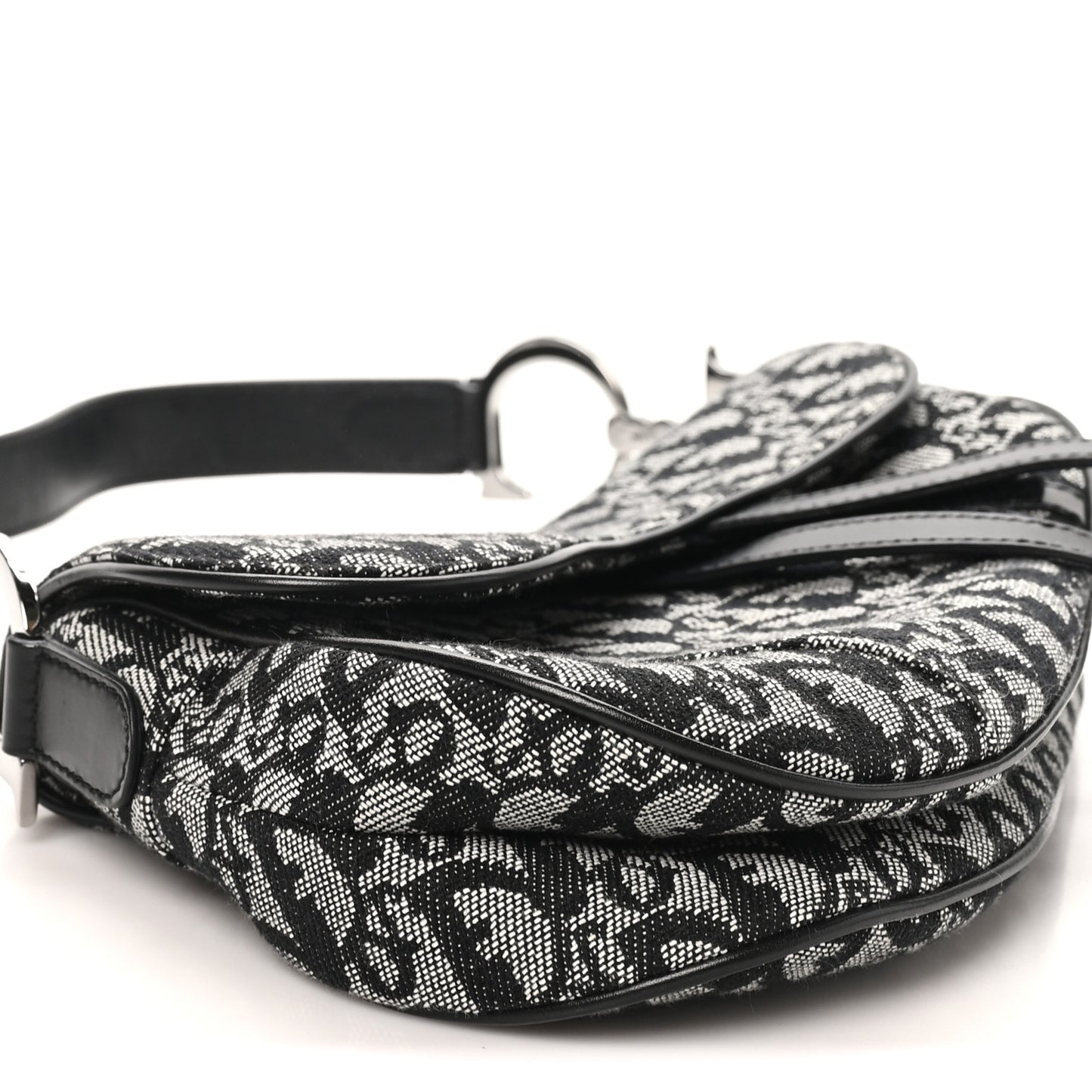 Monogram Saddle Bag Black