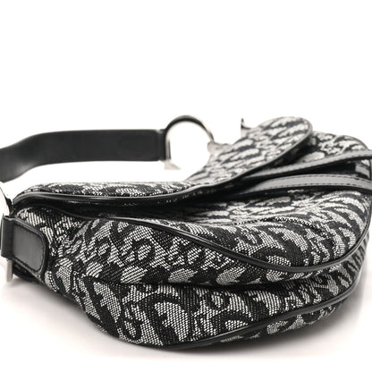 Christian Dior Monogram Saddle Bag Black 9 of 11