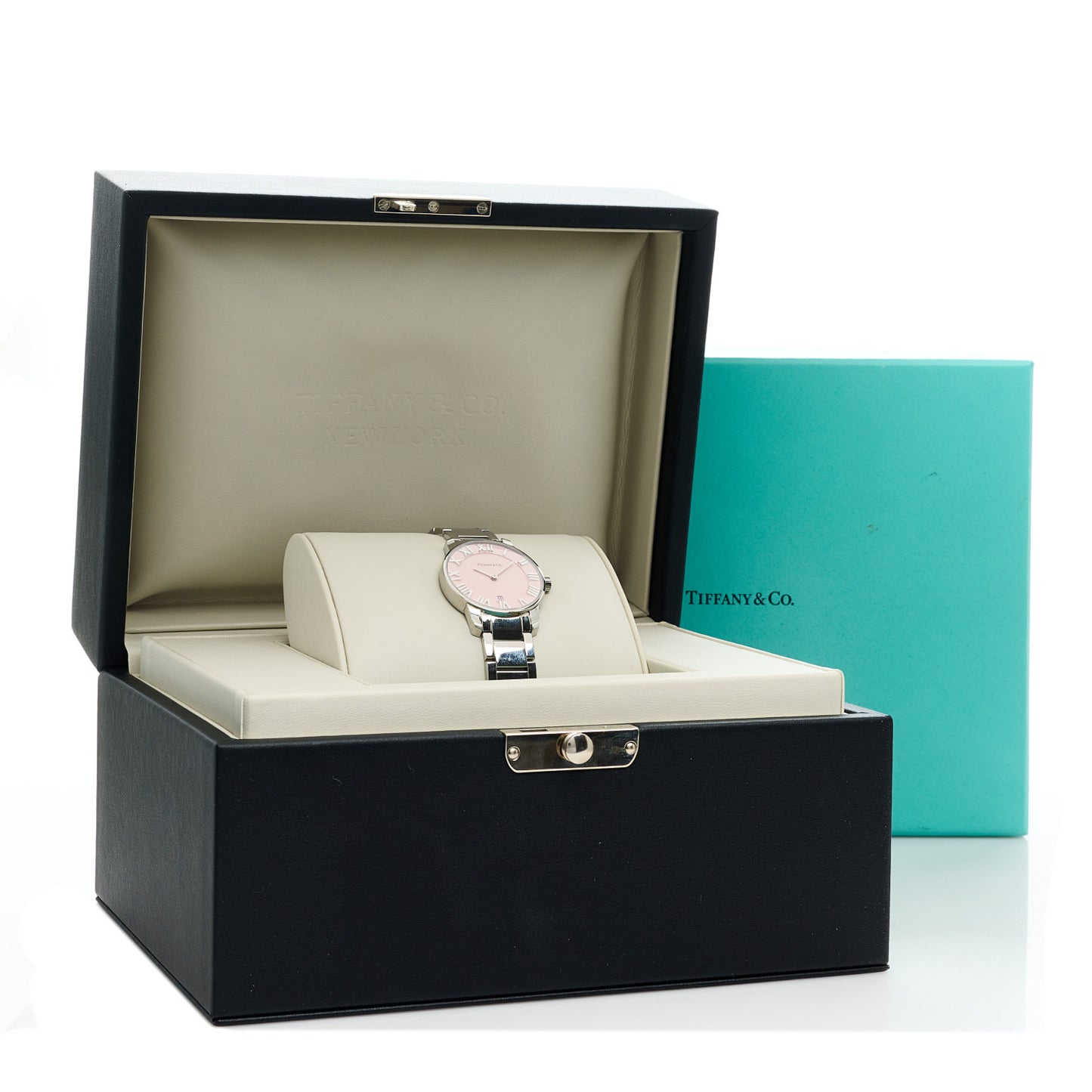 Stainless Steel 29mm Atlas 2-Hand Quartz Watch Pink