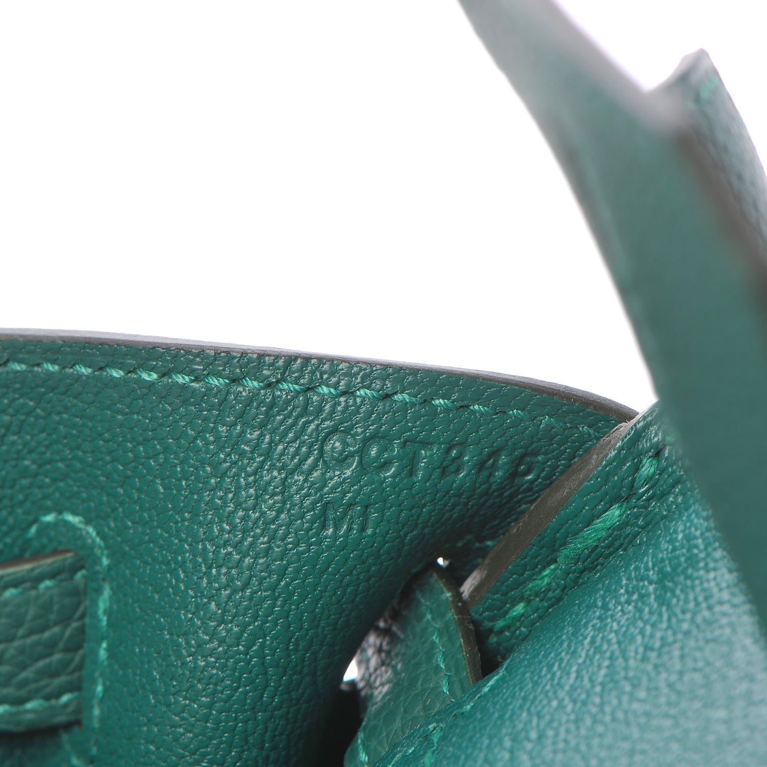 Hermes Togo Birkin 25 Malachite 19 of 35