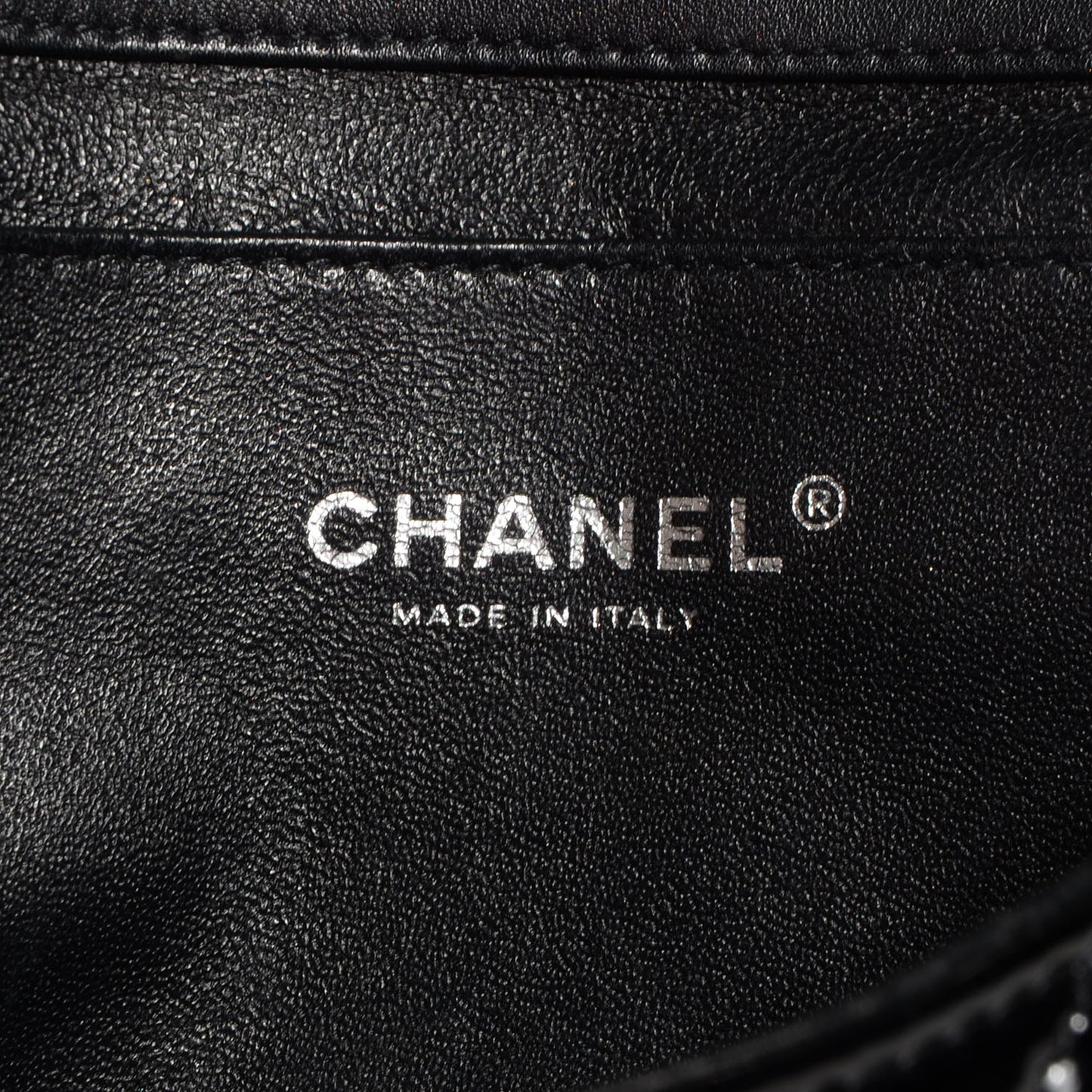 Patent Quilted Clutch Flap Black