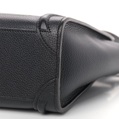 Celine Drummed Calfskin Nano Luggage Black 12 of 12