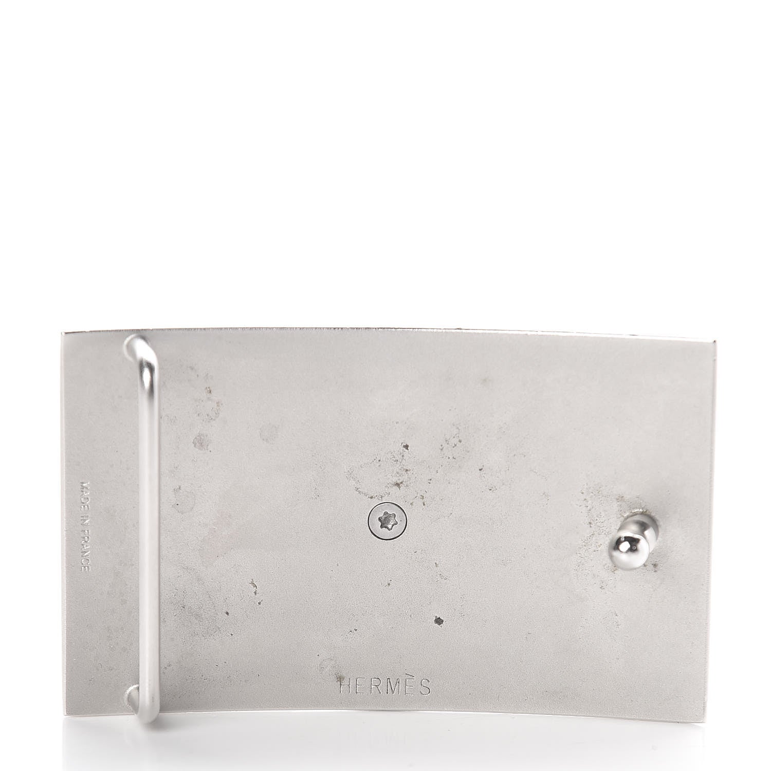 Hermes Palladium Collier de Chien 32mm Belt Buckle 3 of 3