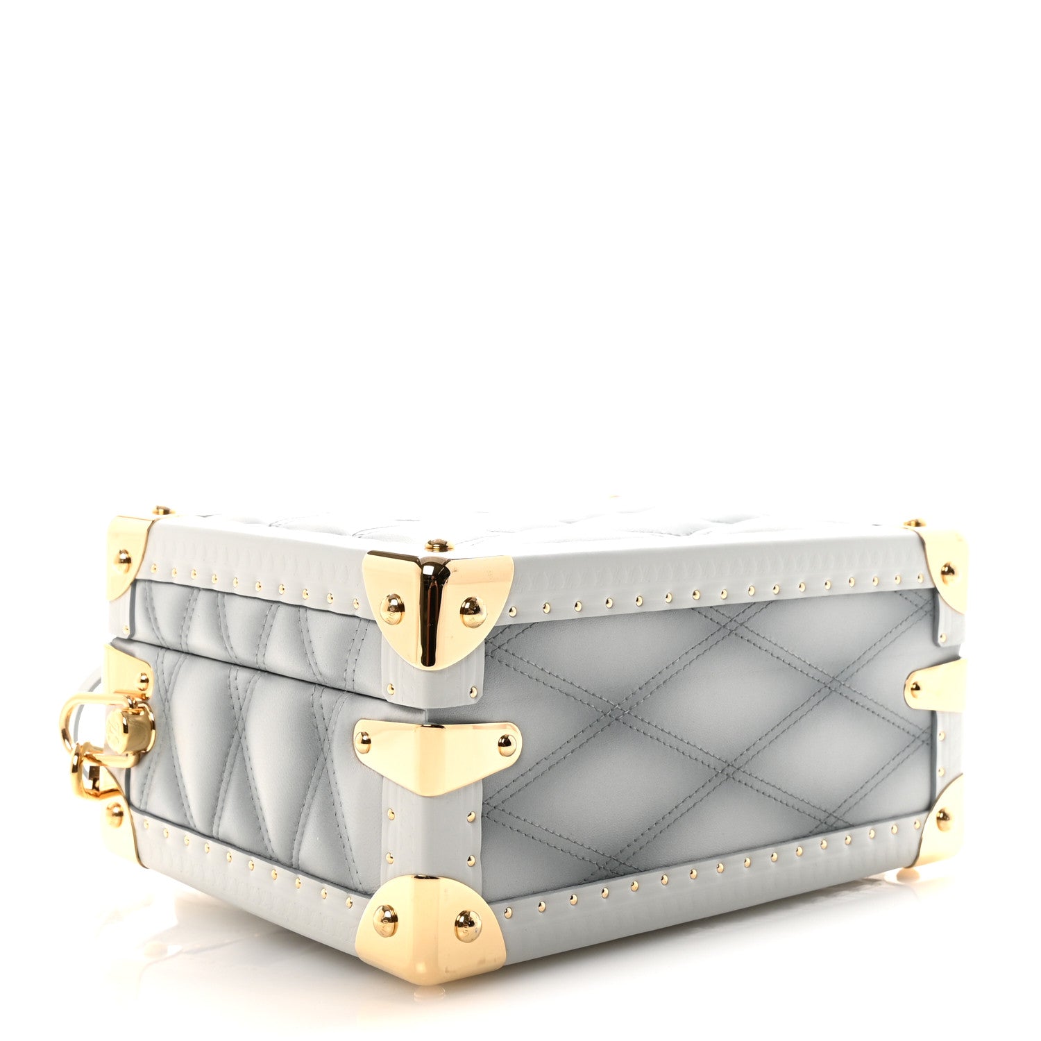 Louis Vuitton Lambskin Malletage Petite Valise Palazzo Ecume 4 of 9