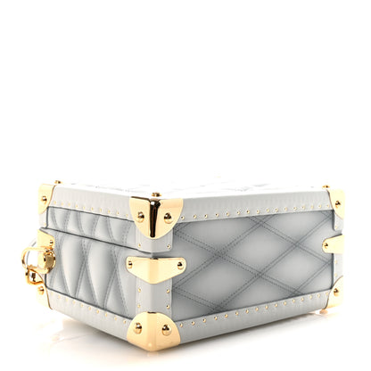 Louis Vuitton Lambskin Malletage Petite Valise Palazzo Ecume 4 of 9