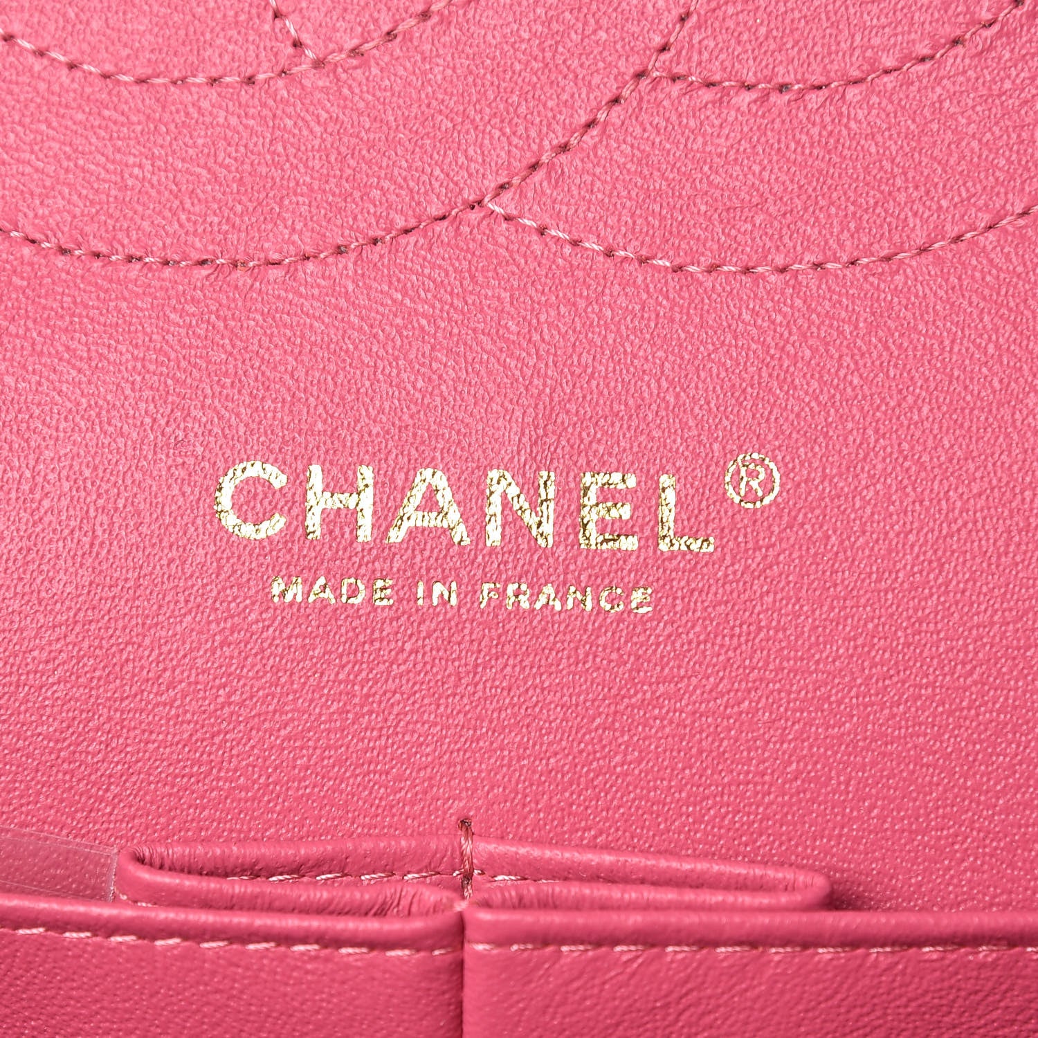 Chanel Lambskin Quilted Jumbo Double Flap Dark Pink 6 of 11