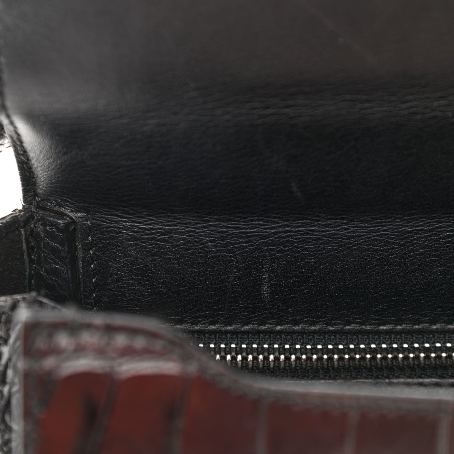 Givenchy Calfskin Crocodile Embossed Mini Pandora Box Crossbody Bag Black 12 of 14