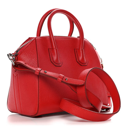 Givenchy Sugar Goatskin Mini Antigona Red 3 of 14
