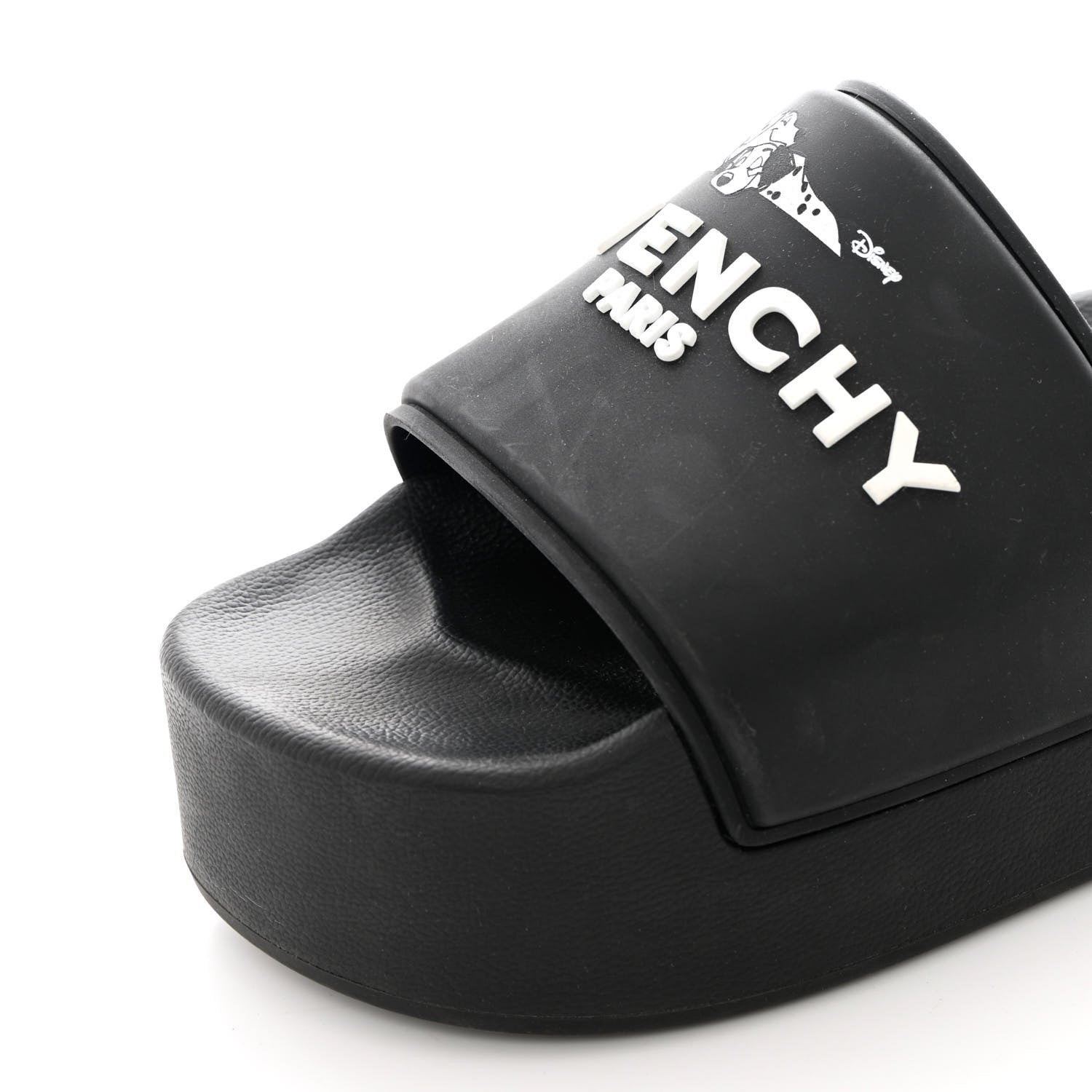 Givenchy Rubber Logo 101 Dalmatians Print Platform Slides 39 Black 10 of 12