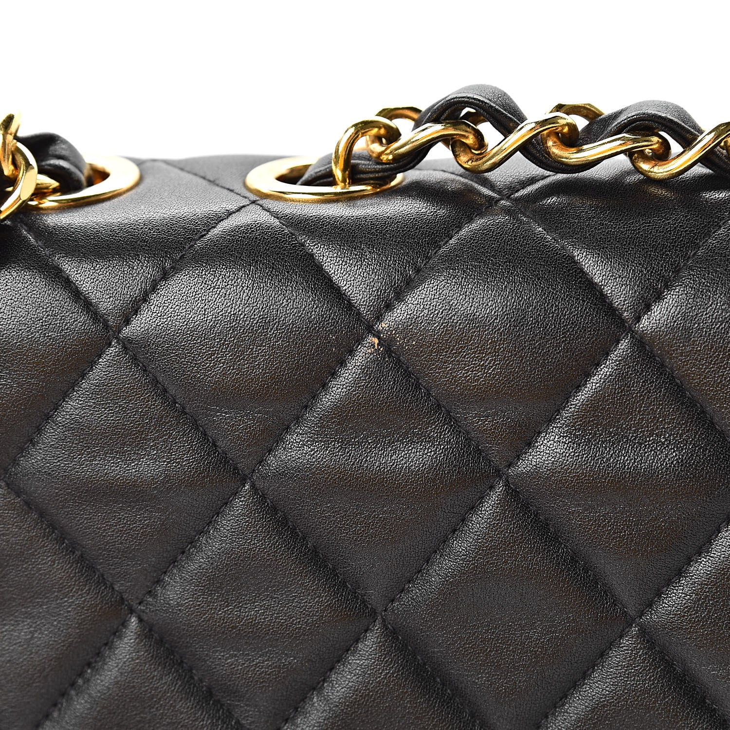 Chanel Lambskin Quilted XL Jumbo Single Flap Black 16 of 17