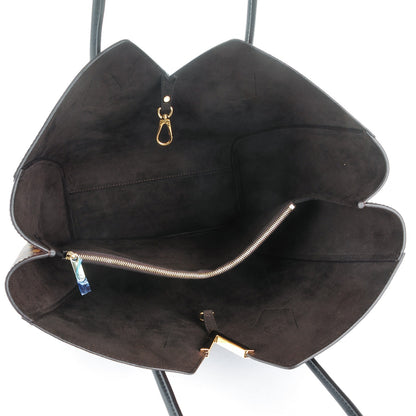 Louis Vuitton Calfskin Monogram Kimono Tote Black 5 of 7