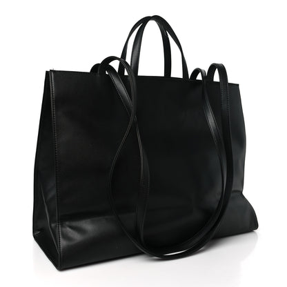 Telfar Vegan Leather Large Shopping Bag Black 3 of 9