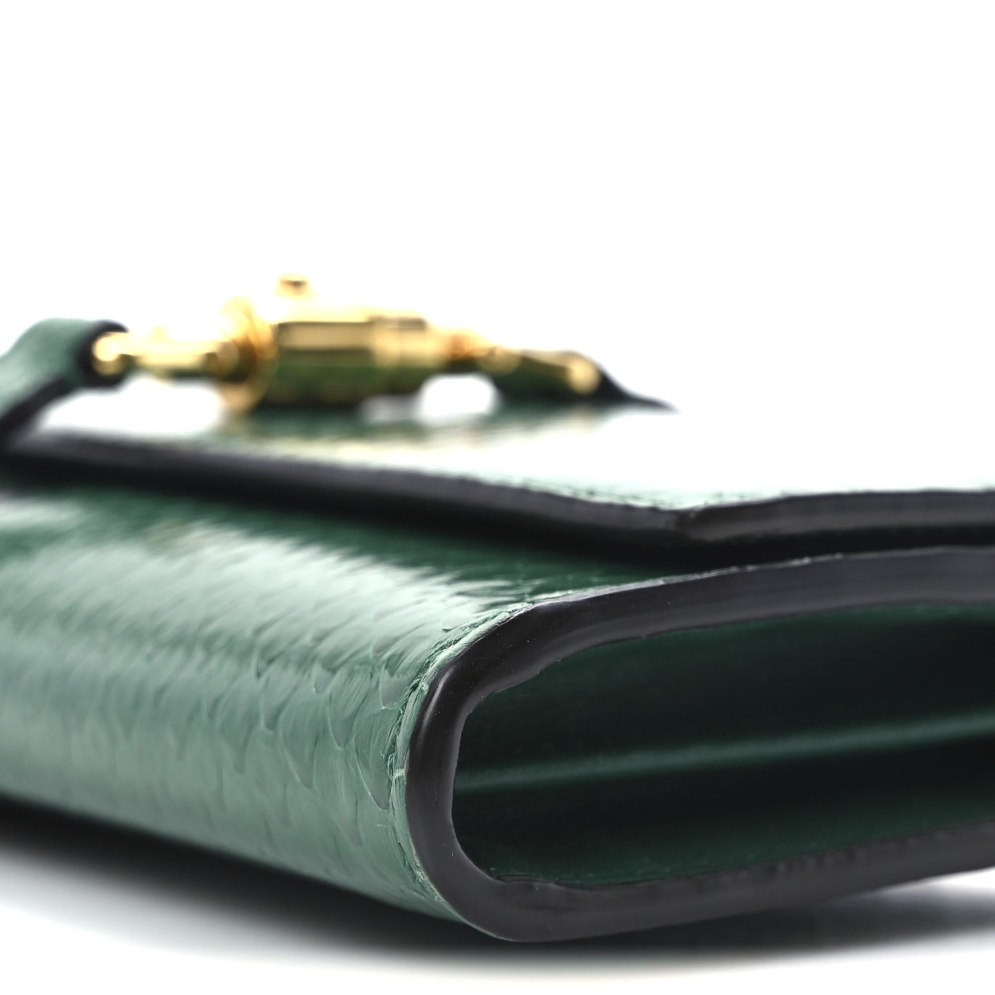 Snakeskin Jackie 1961 Chain Wallet Green
