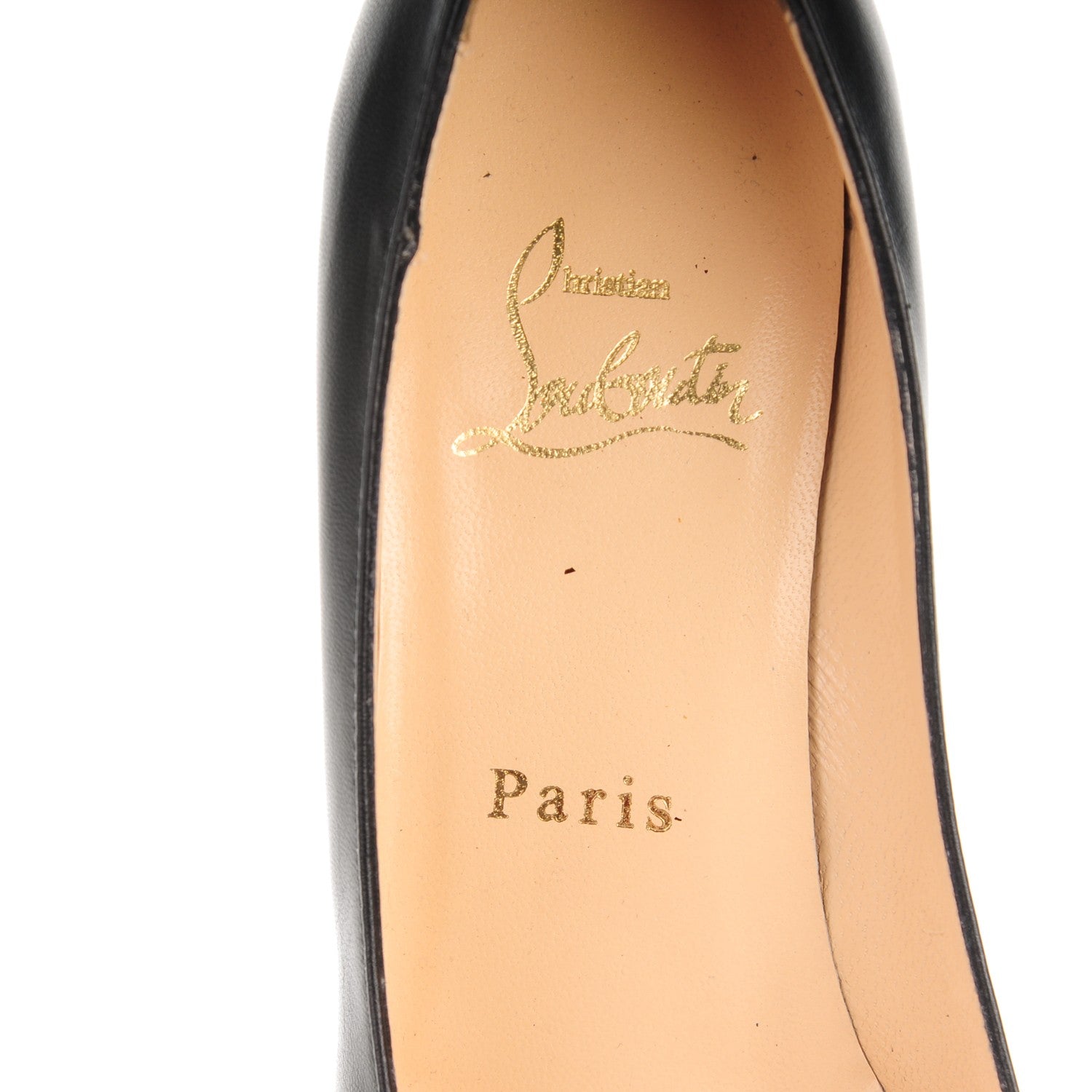Christian Louboutin Kid Leather Simple 70 Platform Pumps 36.5 Black 7 of 7