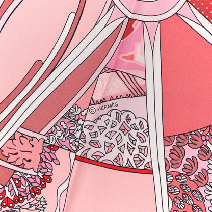 Hermes Silk Washington Carriage Scarf 140 Rouge Grenadine Rose Pale 4 of 6