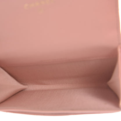 Chanel Aged Calfskin Quilted Reissue Flap Card Holder Pink 8 of 15