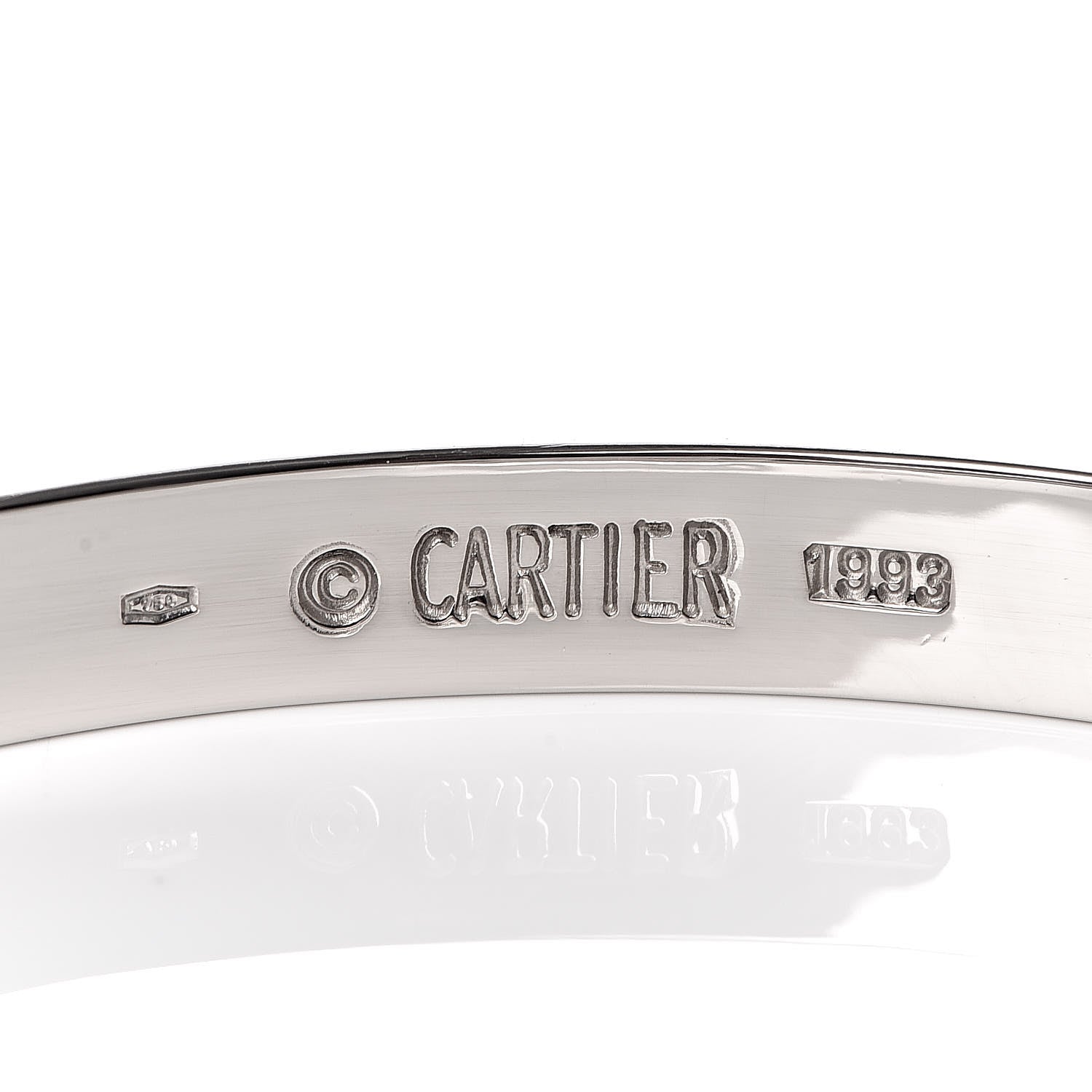 Cartier 18K White Gold LOVE Bracelet 16 4 of 6