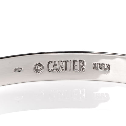 Cartier 18K White Gold LOVE Bracelet 16 4 of 6