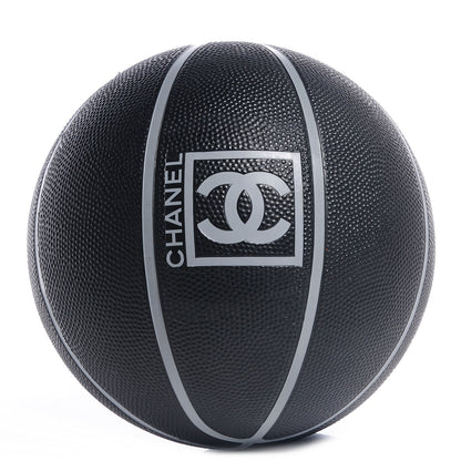 Chanel Rubber CC Basketball w/ Mesh Case Black Grey 1 of 7