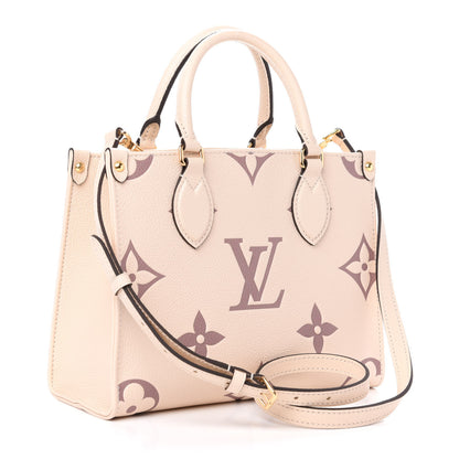 Louis Vuitton Empreinte Monogram Giant Onthego PM Creme Bois De Rose 4 of 11