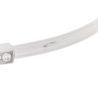 Tiffany 18K White Gold Diamond T Wire Bracelet 5 of 5