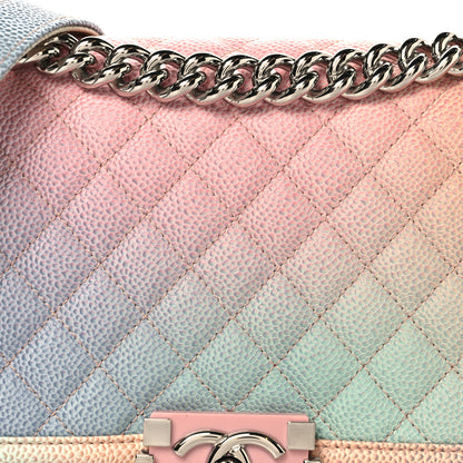 Chanel Caviar Quilted Medium Cuba Rainbow Boy Flap Multicolor 8 of 10