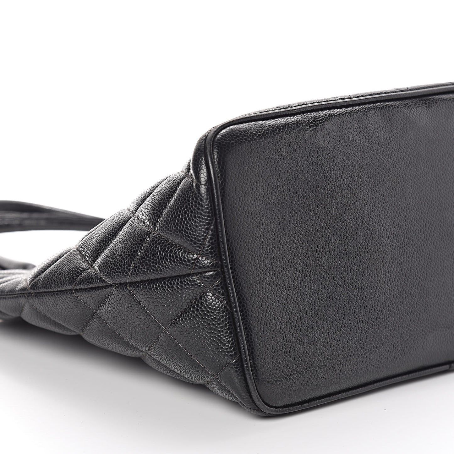Caviar Quilted Medallion Tote Black
