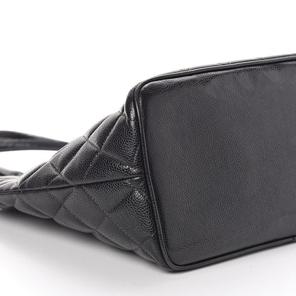 Chanel Caviar Quilted Medallion Tote Black 10 of 11