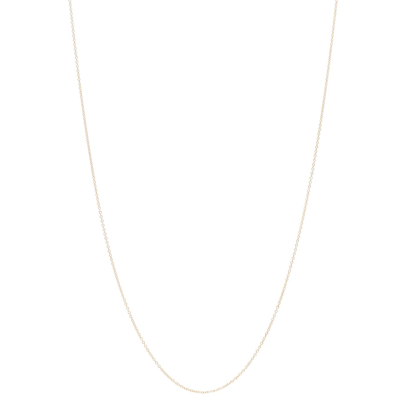 18K Yellow Gold Chain Necklace 16"