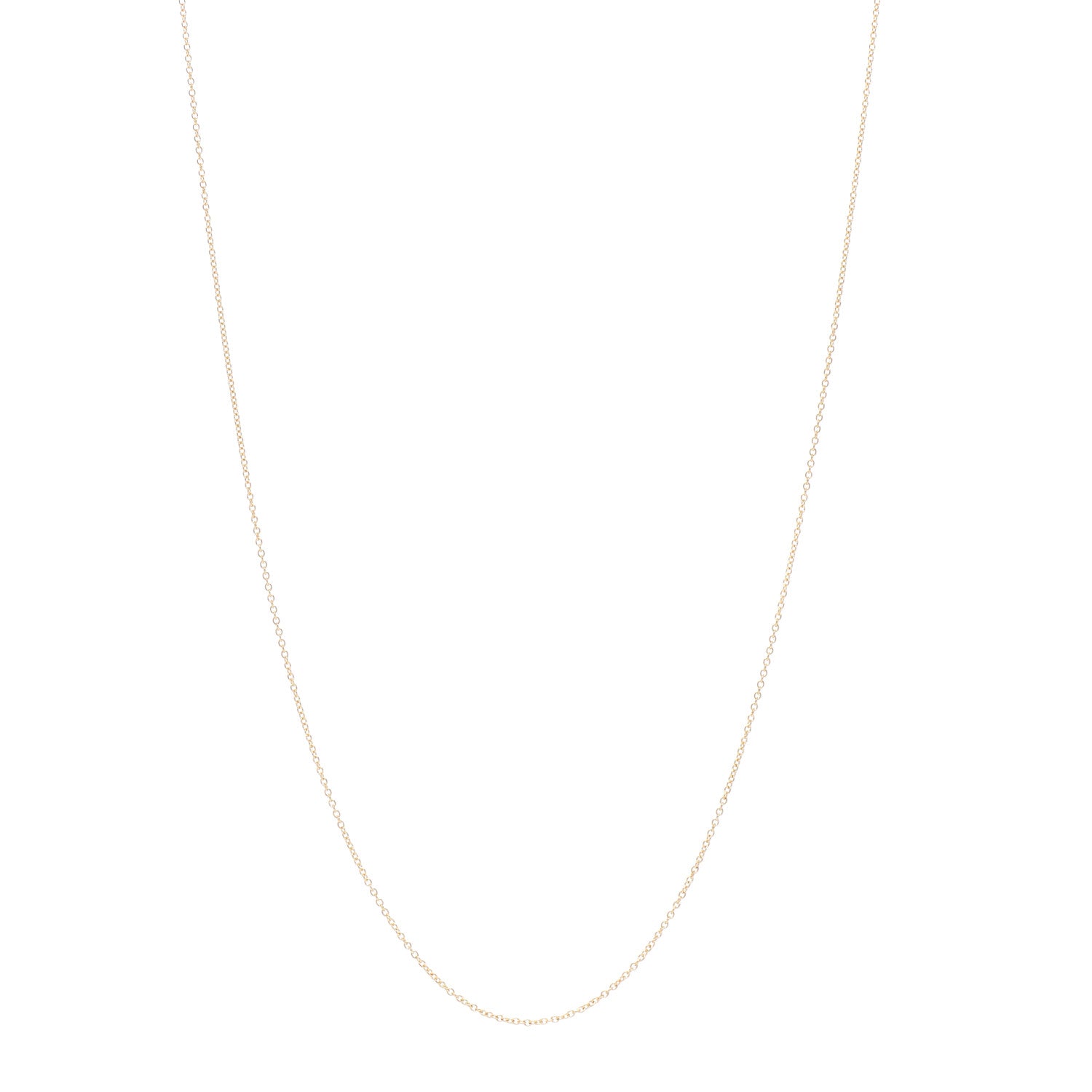 Tiffany 18K Yellow Gold Chain Necklace 16" 1 of 9