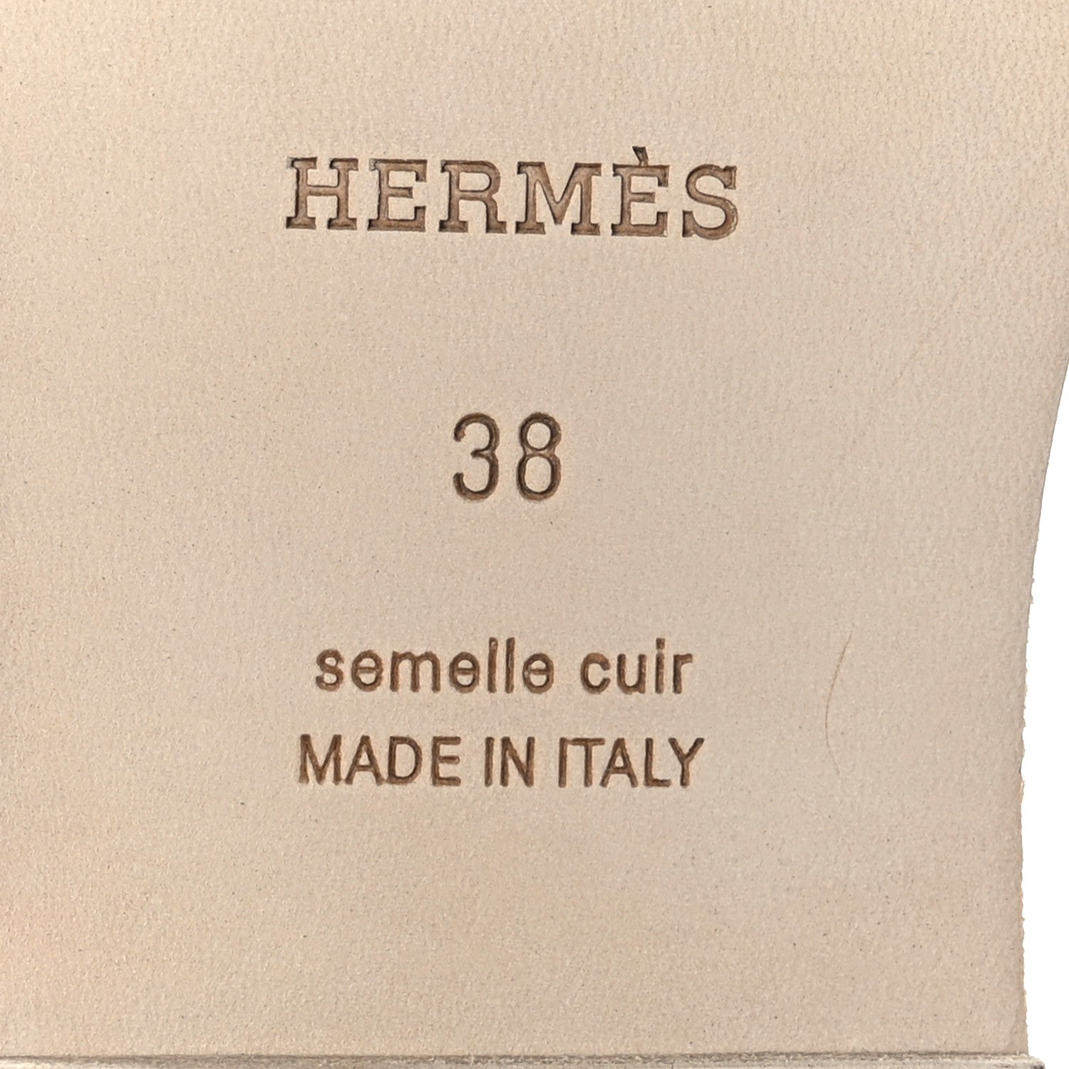 Hermes Epsom Oran Sandals 38 Vert Jade 6 of 9